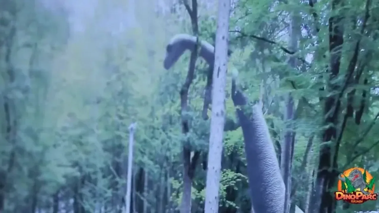 Magic Window at Dino Parc — dinosaurs brought to life on screen