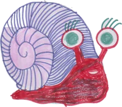 Child's drawing of a sea creature — RADAR Kids lagoon